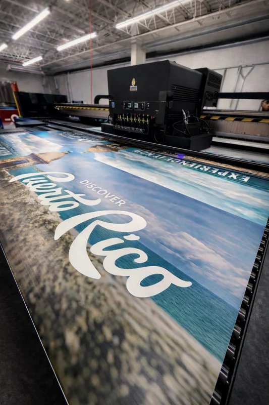Discover Puerto Rico · impresión en taller