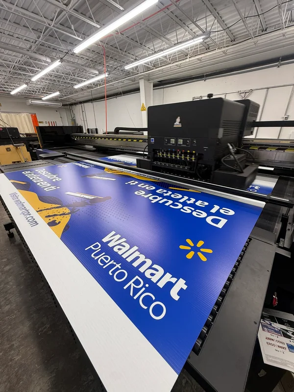 Walmart · impresión en taller
